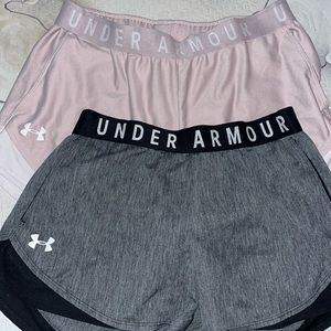 TWO under armor women shorts